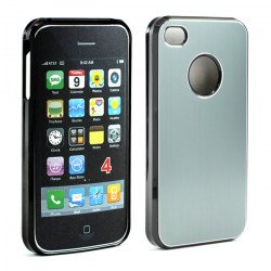 iPhone 4 4S Aluminum Snap On Case (Gray)